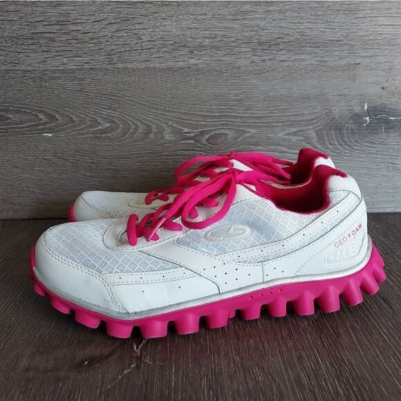 Champion Geo Foam White & Pink Running Shoes Size 9 - Picture 4 of 10